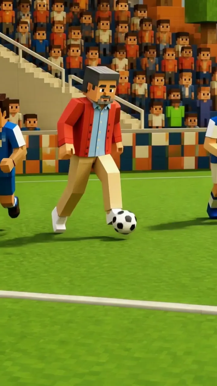 Match scene style · Block world